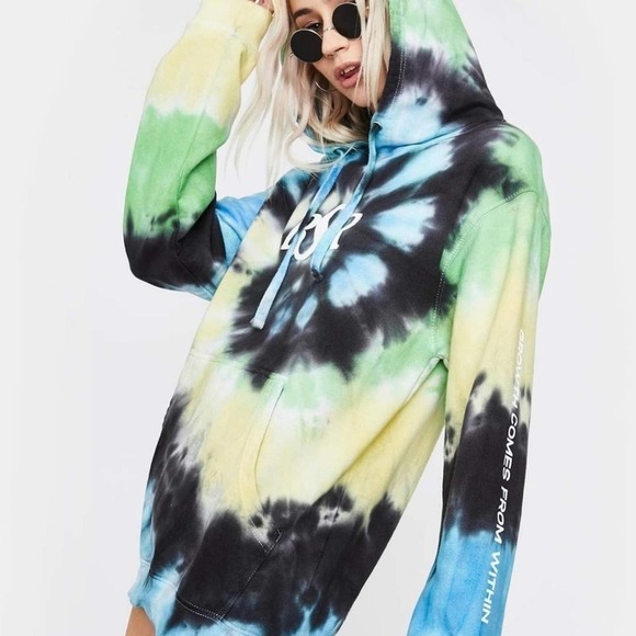 BSR by Samii Ryan tie-dye Growth Comes from Within pull over hoodie size M - Picture 7 of 8